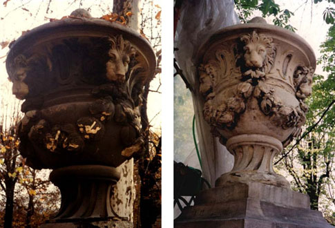 restauro sculture giardini reali di torino
