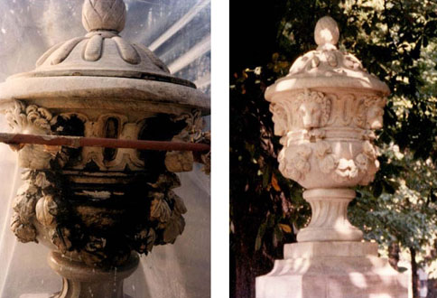 restauro sculture giardini reali di torino